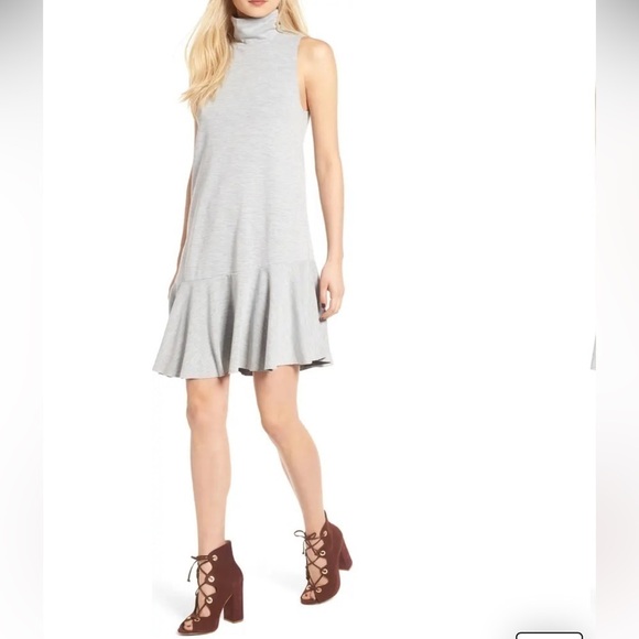 NORDSTROM LEITH Mock Neck Shift Dress - Picture 1 of 9